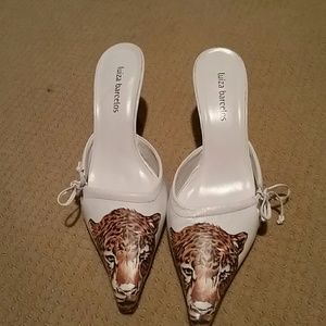 Decorative Leather mules